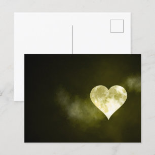 Full Heart Moon Postcard
