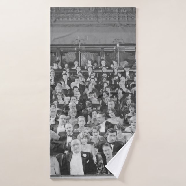FULL HOUSEaudience, vintage, theatre, crowd, peopl Bath Towel (Bath Towel)