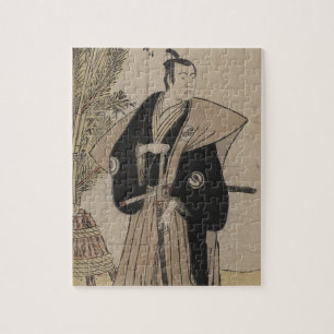 Full-length Portrait of a Samurai Warrior c. 1780 Jigsaw Puzzle