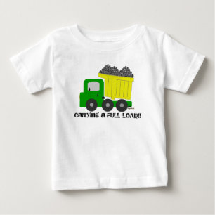 Full Load Yellow Dump Truck Baby T-Shirt