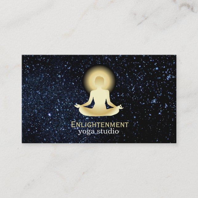 Full Lotus (enlightened) / Night Sky Business Card (Front)