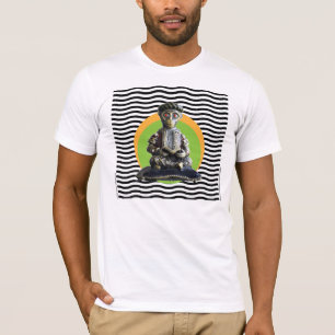 Full Lotus Monkey Scholar Meditating T-Shirt