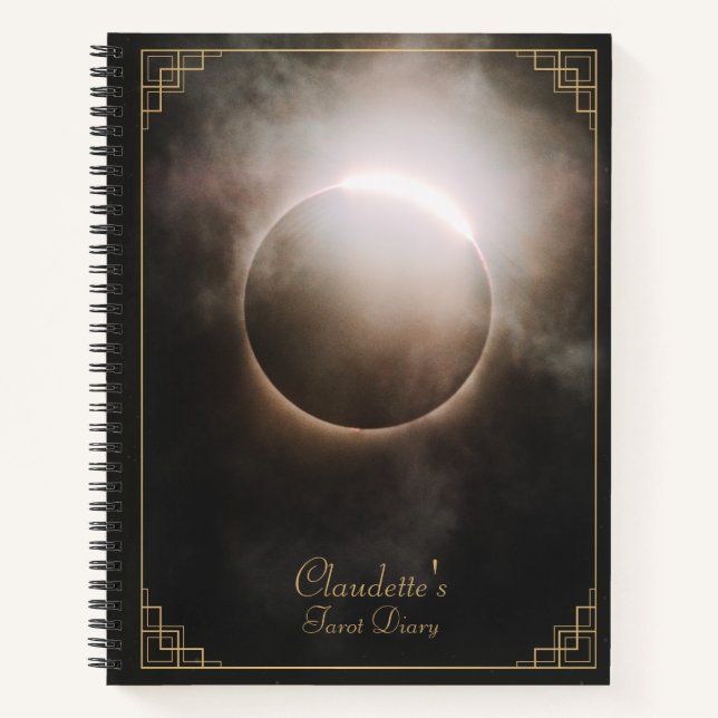Full Lunar Eclipse Tarot Notebook (Front)