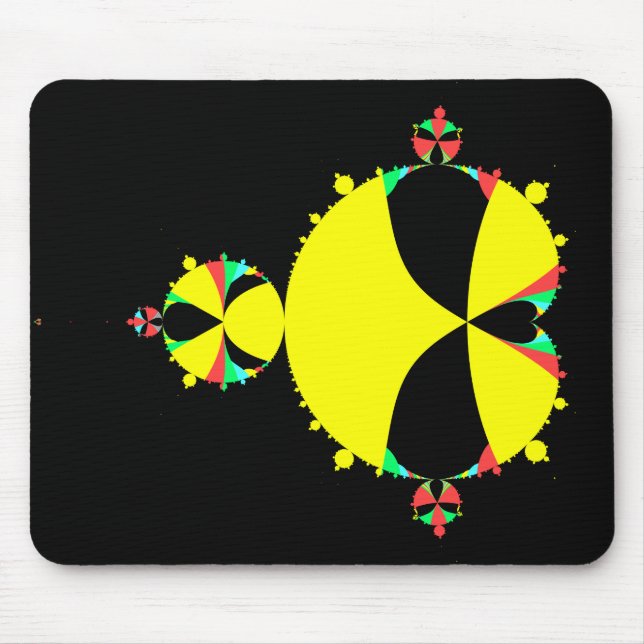 Full Mandelbrot Fractal Colourful Pop Art Mouse Pad (Front)