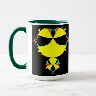 Full mandelbrot set pop art mug