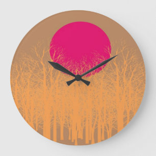 Full Moon #2 Large Clock
