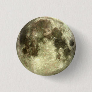 Full Moon 3 Cm Round Badge