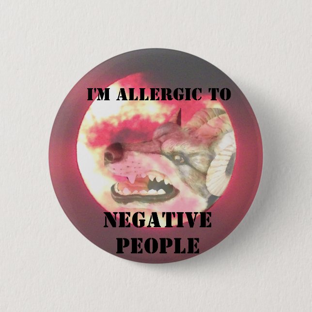 Full moon_ 6 cm round badge (Front)