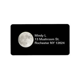 Full Moon Address Label