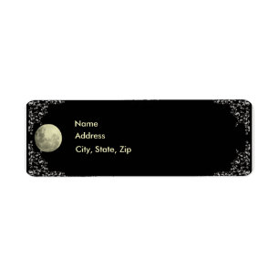 Full Moon Address Labels Template