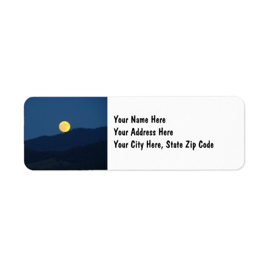 Full Moon Address Name Labels custom