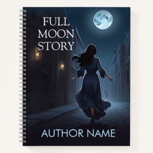 Full Moon Alley Book Cover Inspiration Notebook