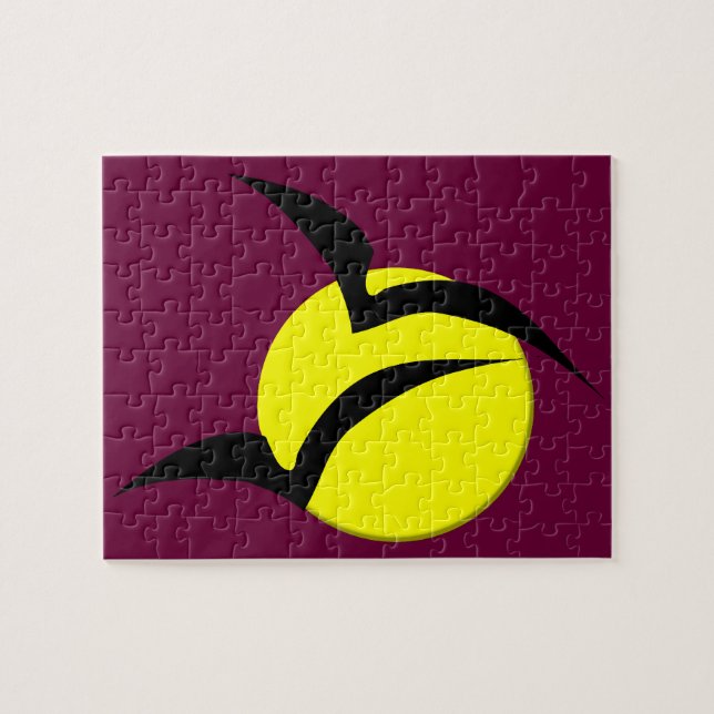 Full Moon and Bats Puzzle (Horizontal)