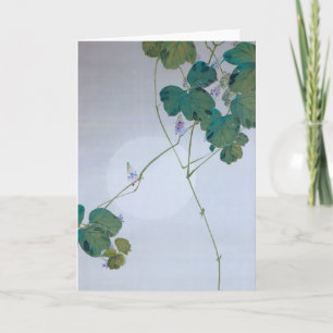 Full Moon and Kudzu Flower, Watanabe Seitei Card
