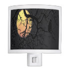 Full Moon and Owl Silhouette