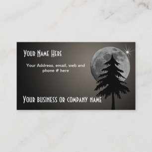 FULL MOON AND TREE BUSINESS CARD