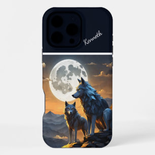 Full Moon and Wolf's Howl iPhone 16 Pro Max Case