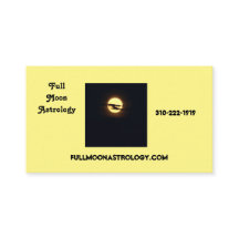 Full Moon Astrology Business Card