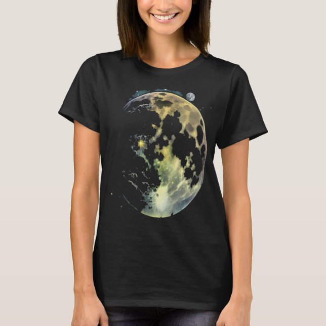 Full Moon Astronomy Astronomer Space   3 T-Shirt (Front)