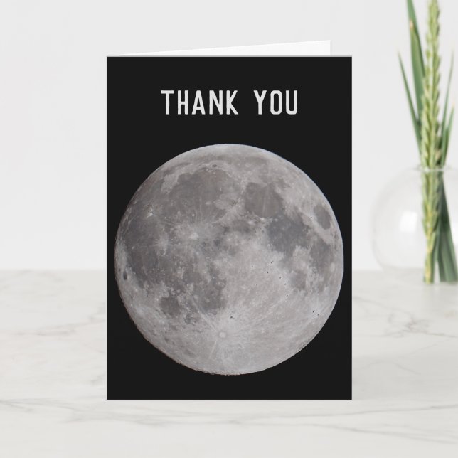 Full Moon Astronomy Theme Card (Front)