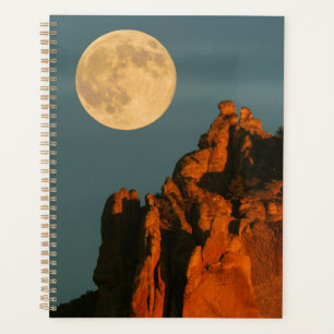 Full Moon   Basalt Cliffs Smith Rock State Park Planner