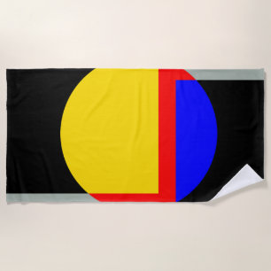 Full moon beach towel