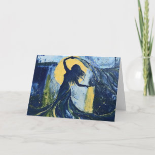 Full Moon Belly Dancer Card