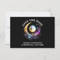 Full moon black magenta celestial night sky chic