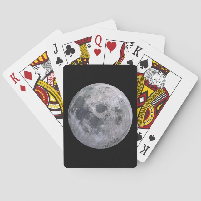 FULL MOON Blue Bicycle Playing Cards (Back)