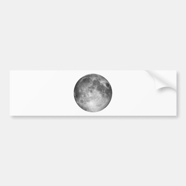 Full Moon Bumper Sticker (Front)