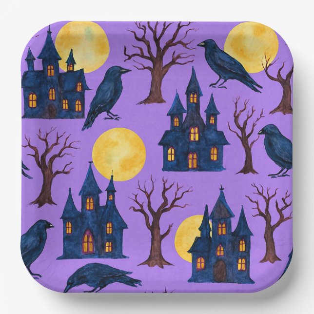  Full Moon, by Natasha Us   Paper Plate (Front)