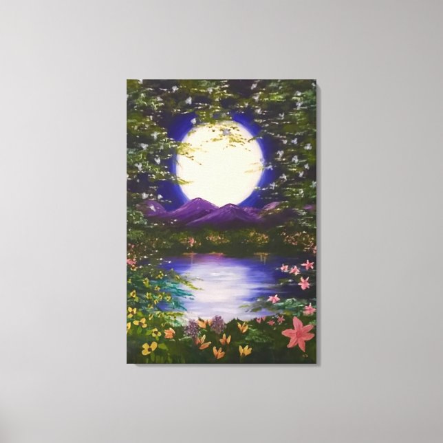 Full Moon Canvas Print (Front)