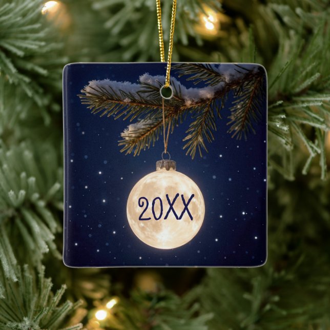 Full Moon Christmas Ornament (Tree)