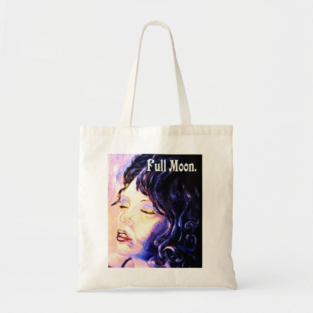 Full Moon, Cool Night Shopper Bag. Tote Bag (Front)