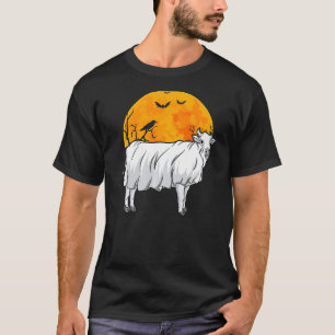 Full Moon Cow Ghost Milk Cow Girl Dairy Farmer Hal T-Shirt