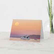 Full Moon Cruise San Juan Islands Thank You Card