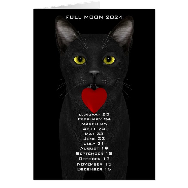 Full Moon Dates 2024 Europe Date (Front)
