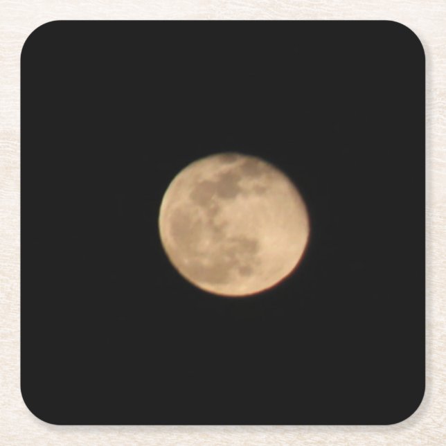Full Moon Drink Coaster (Front)