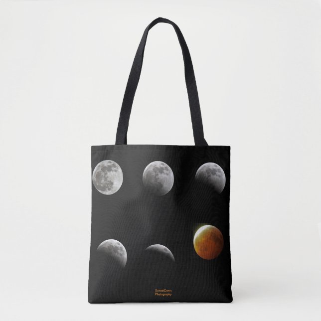 Full Moon Eclipse Tote Bag (Front)