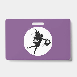 Full Moon Fairies Plastic Badge - Horizontal ID Badge