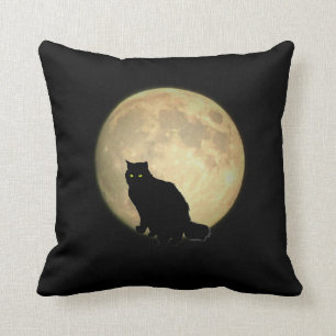 Full Moon Feline three Cushion