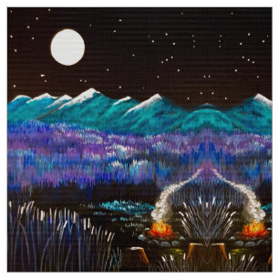 Full Moon Fire Fabric