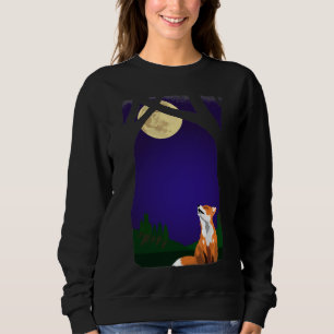Full moon fox sweatshirt