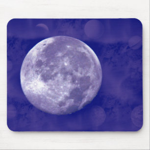 Full Moon Galaxy Mouse Pad