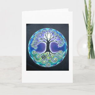 FULL MOON GROWTH MANDALA CARD