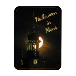 Full Moon Halloween in Mons, Belgium Magnet