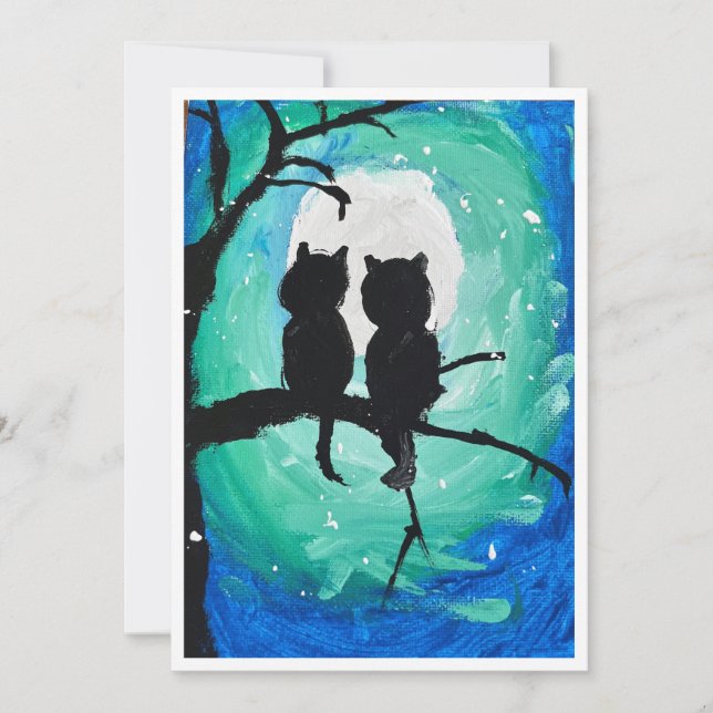 Full Moon Holiday Card (Front)