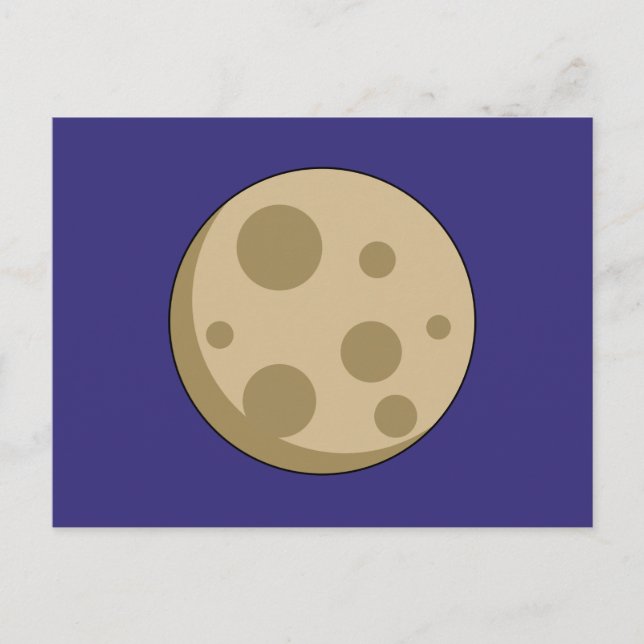 Full Moon Holiday Postcard (Front)