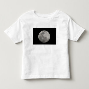 Full moon in black and white. Credit as: Arthur Toddler T-Shirt