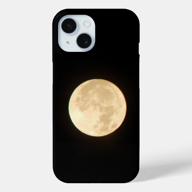 Full Moon in Black Sky Case-Mate iPhone Case (Back)